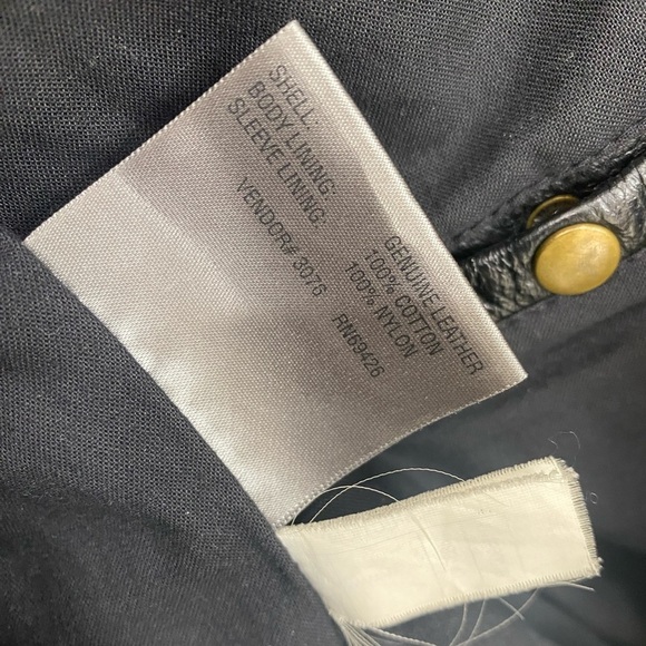 Wilson’s Leather M. Julian Mens Vintage Heavy Leather Biker Jacket Dragon Patch - Picture 6 of 10